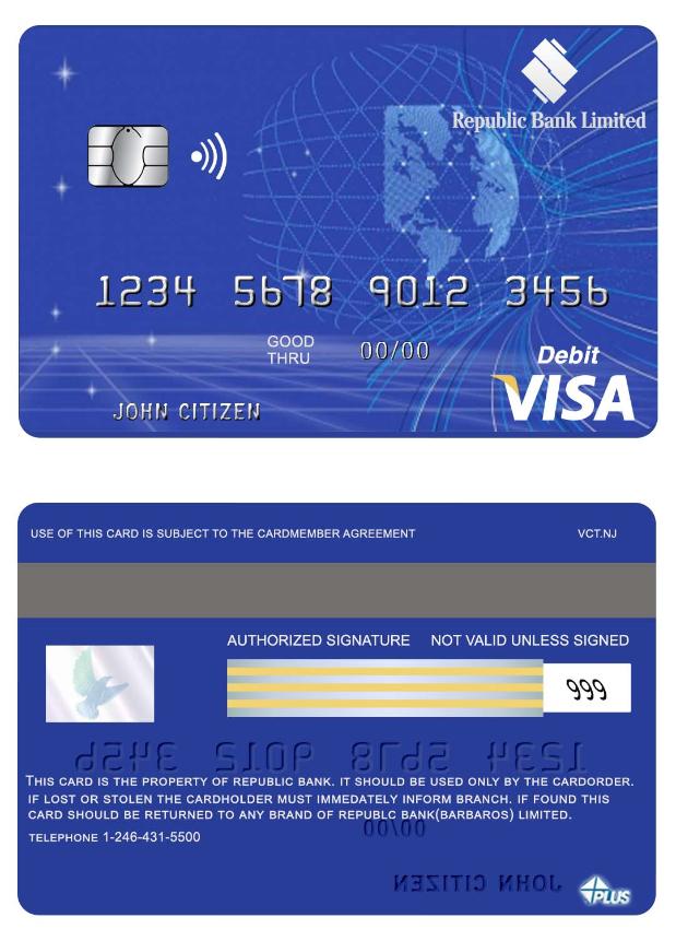 Barbaros Republic Bank  visa  card
